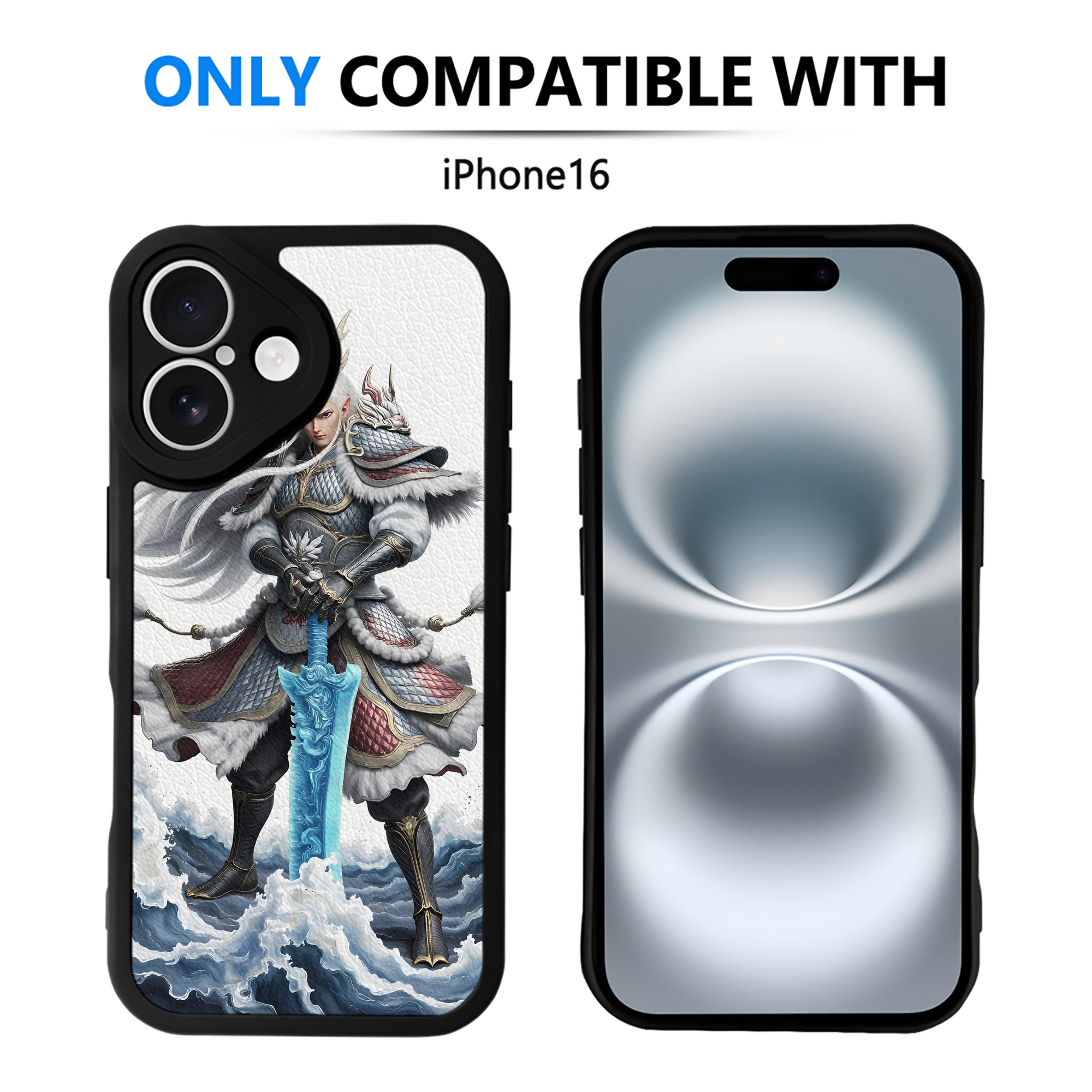 （画像用） Ne Zha 2 ナタ 魔童の大暴れ 【iPhone 16シリーズ対応】シリコンスマホケース（レザー調） 材質：シリコン